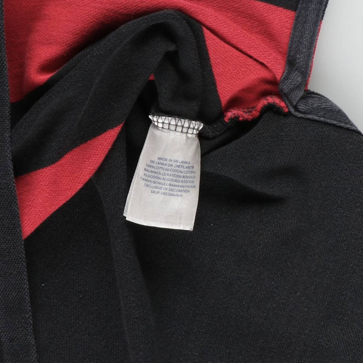 Ralph Lauren POLO RALPH LAUREN CUSTOM FIT Short-Sleeve Striped Polo Shirt, Men's Size XL (approx.) cotton red type Vintage Second Hand