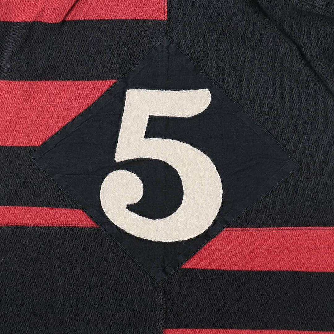 Ralph Lauren POLO RALPH LAUREN CUSTOM FIT Short-Sleeve Striped Polo Shirt, Men's Size XL (approx.) cotton red type Vintage Second Hand