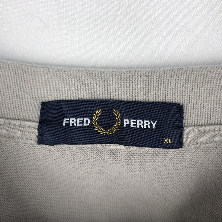Fred Perry short-sleeved polo shirt, men's size XL cotton gray type Vintage Second Hand