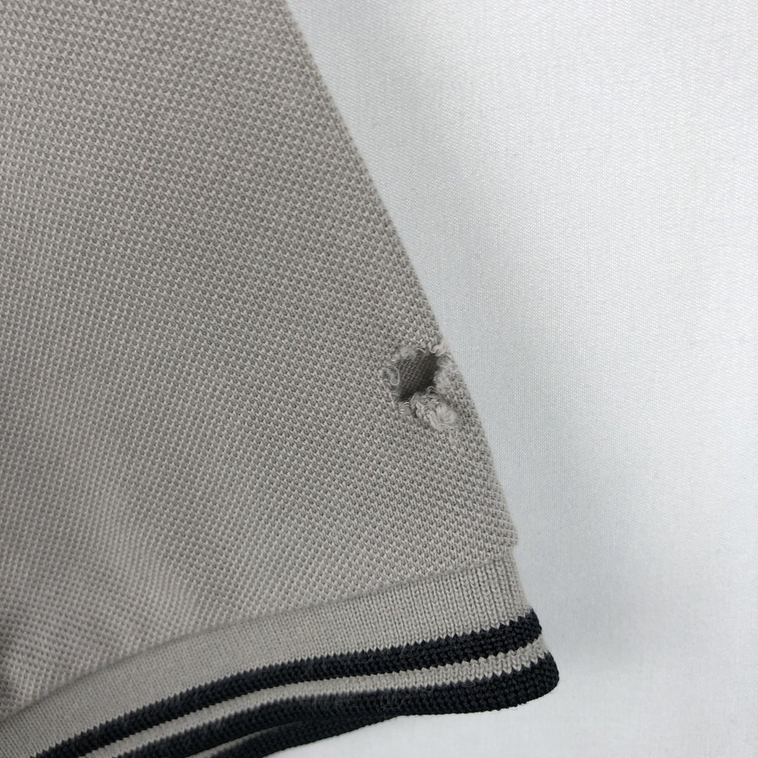 Fred Perry short-sleeved polo shirt, men's size XL cotton gray type Vintage Second Hand