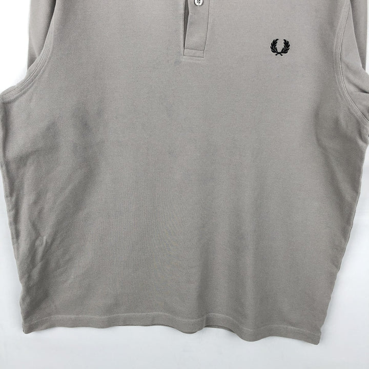 Fred Perry short-sleeved polo shirt, men's size XL cotton gray type Vintage Second Hand