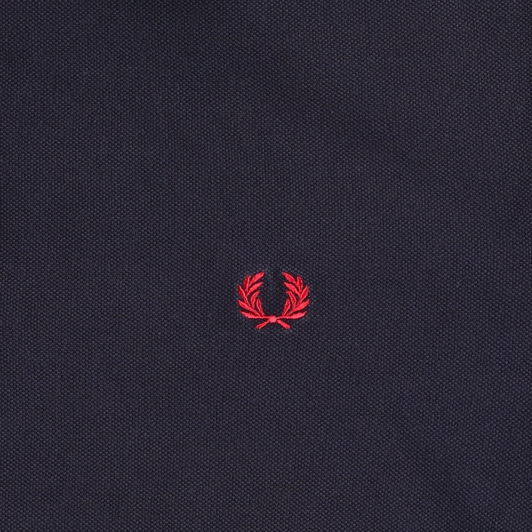 Fred Perry short-sleeved polo shirt, men's size XL cotton black type Vintage Second Hand