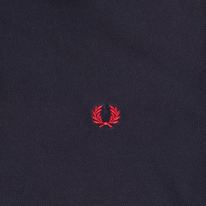 Fred Perry short-sleeved polo shirt, men's size XL cotton black type Vintage Second Hand