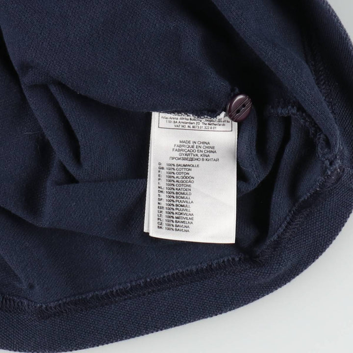 Adidas UEFA Champions League Premier League Chelsea FC Short-Sleeve Polo Shirt (Men's Size L) cotton navy blue type Vintage Second Hand