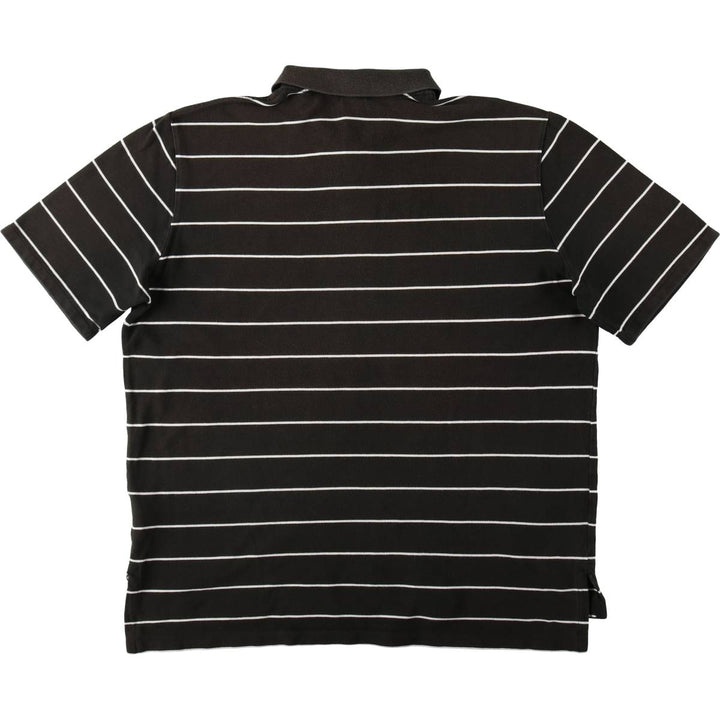 Ralph Lauren POLO by Ralph Lauren CUSTOM FIT short sleeve striped polo shirt men's XXL equivalent cotton black type Vintage Second Hand