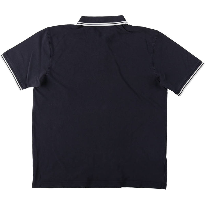 Fred Perry short-sleeved polo shirt, men's size XL cotton navy blue type Vintage Second Hand