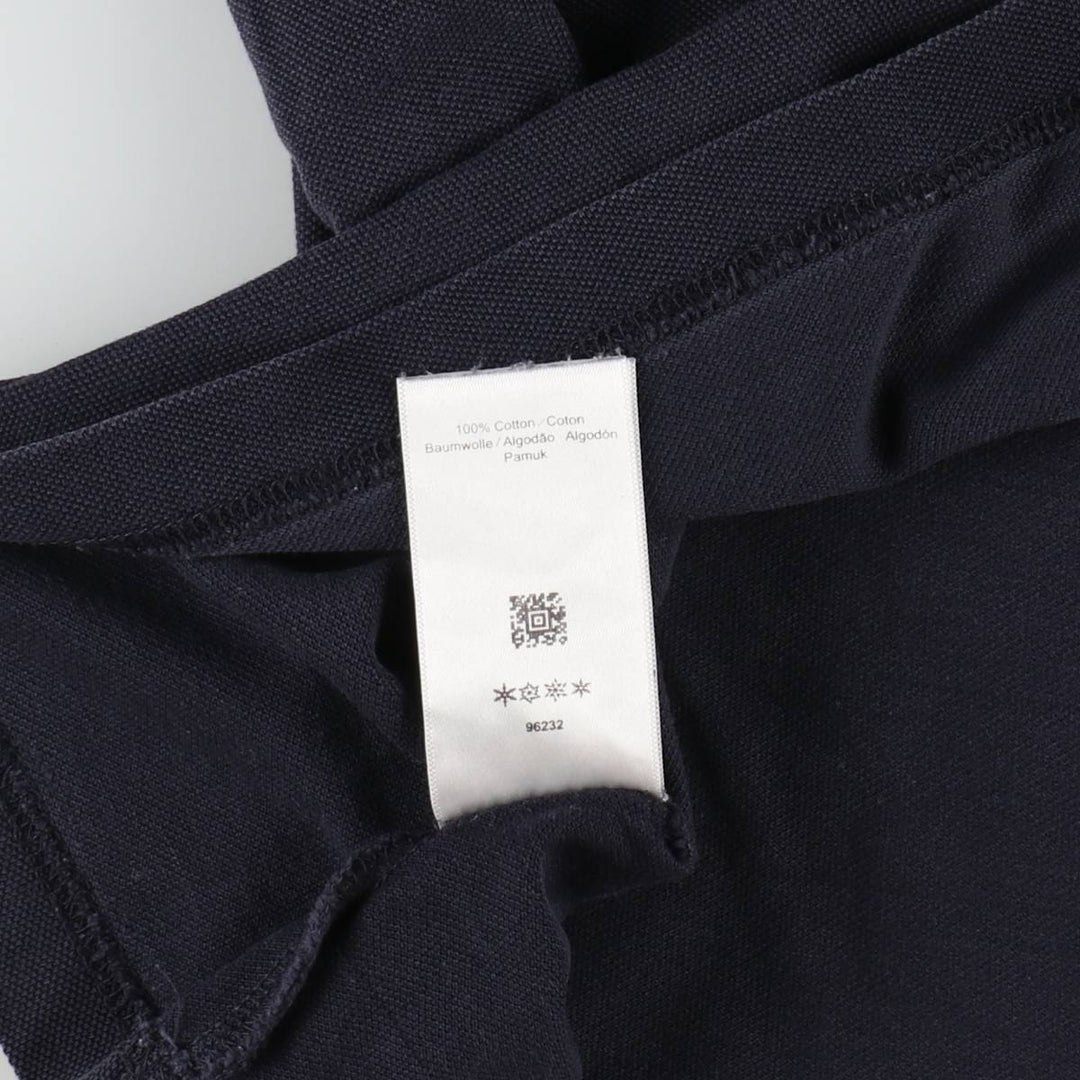 Fred Perry short-sleeved polo shirt, men's size XL cotton navy blue type Vintage Second Hand