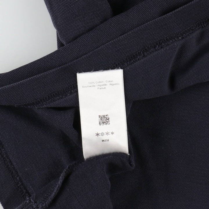 Fred Perry short-sleeved polo shirt, men's size XL cotton navy blue type Vintage Second Hand