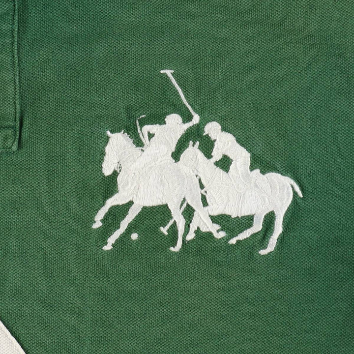 Ralph Lauren POLO RALPH LAUREN CUSTOM FIT short sleeve polo shirt men's M equivalent cotton green type Vintage Second Hand