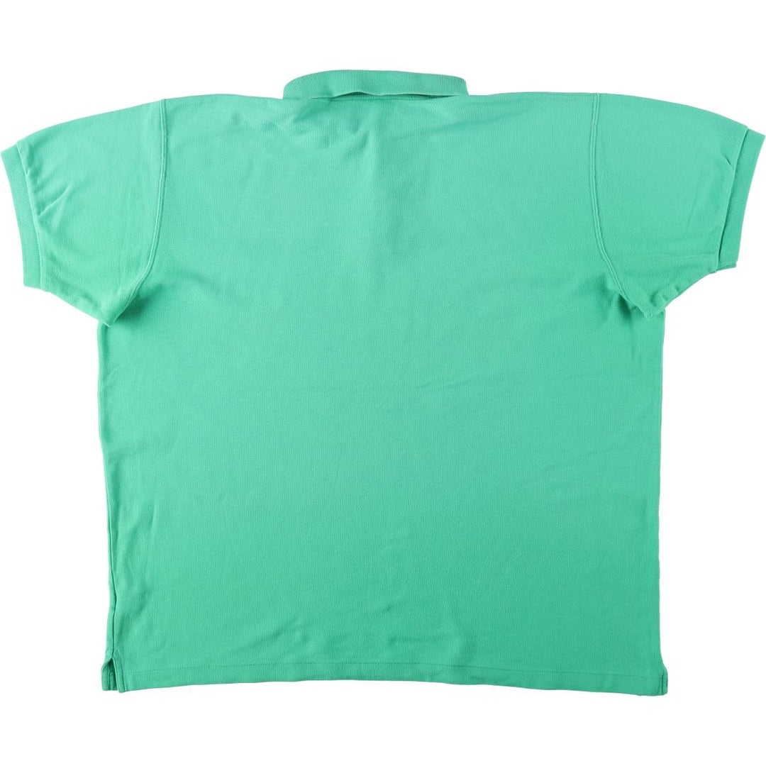 1990'S Patagonia 52821S2 Short Sleeve Polo Shirt, Men's Size XL (Equivalent), Vintage cotton Emerald green Vintage Second Hand