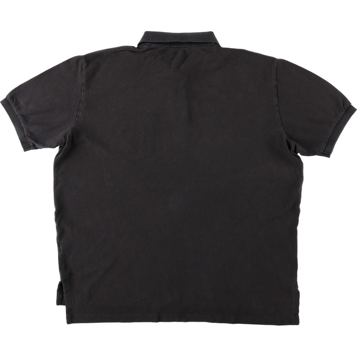 Ralph Lauren POLO by Ralph Lauren short sleeve polo shirt, men's XL size cotton black type Vintage Second Hand