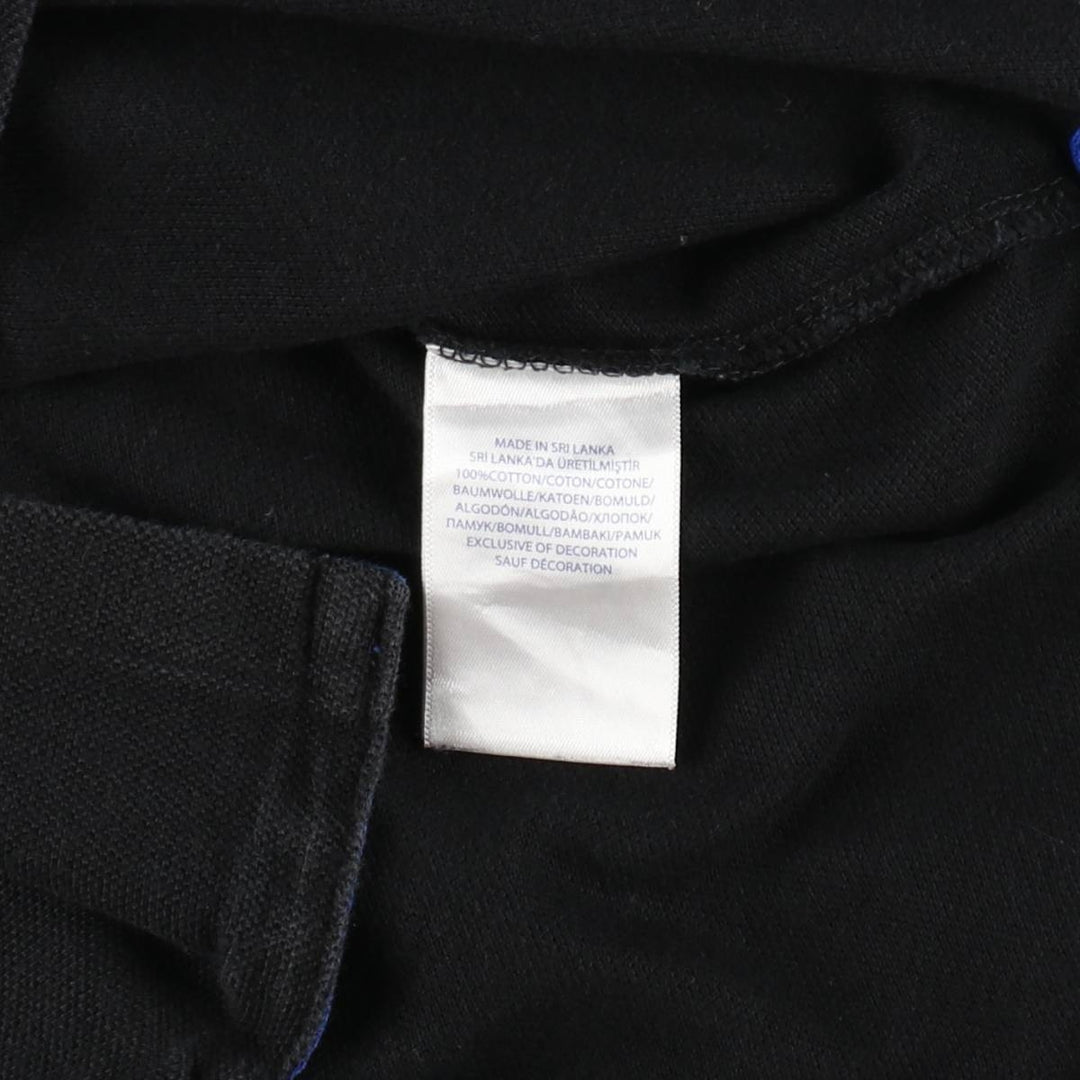 Ralph Lauren POLO RALPH LAUREN CUSTOM FIT Big Pony Short Sleeve Polo Shirt, Men's Size Medium cotton black type Vintage Second Hand
