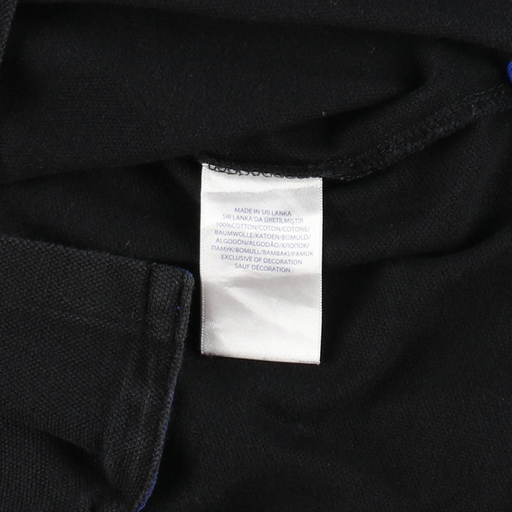 Ralph Lauren POLO RALPH LAUREN CUSTOM FIT Big Pony Short Sleeve Polo Shirt, Men's Size Medium cotton black type Vintage Second Hand