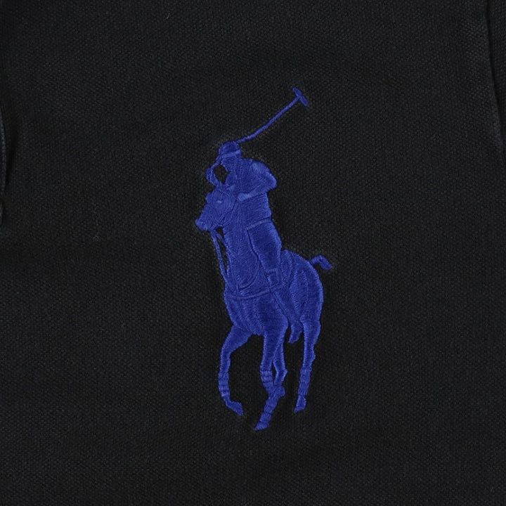 Ralph Lauren POLO RALPH LAUREN CUSTOM FIT Big Pony Short Sleeve Polo Shirt, Men's Size Medium cotton black type Vintage Second Hand