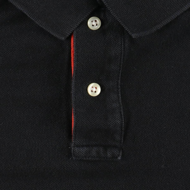 Ralph Lauren POLO RALPH LAUREN CUSTOM FIT Big Pony Short Sleeve Polo Shirt, Men's Size Medium cotton black type Vintage Second Hand