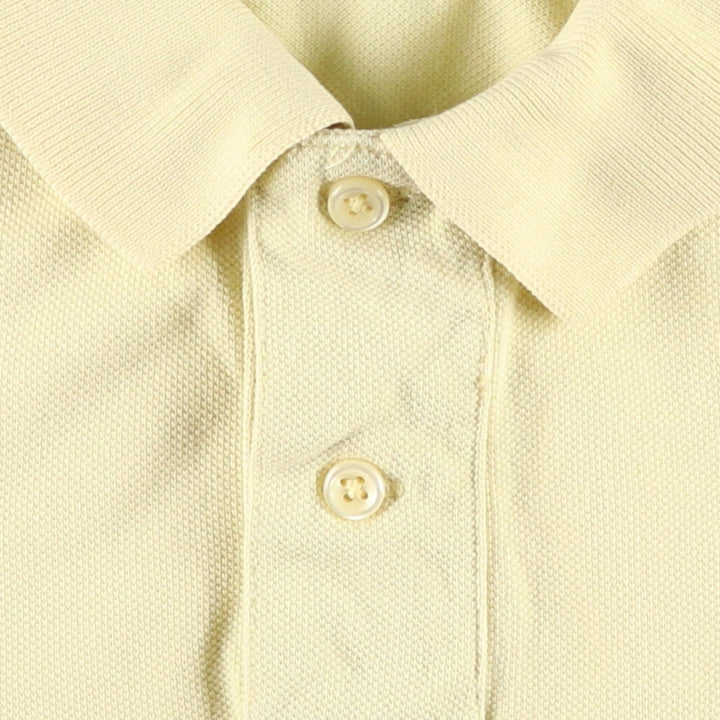Ralph Lauren POLO by Ralph Lauren CUSTOM FIT Big Pony Short Sleeve Polo Shirt Men's M size cotton yellow type Vintage Second Hand