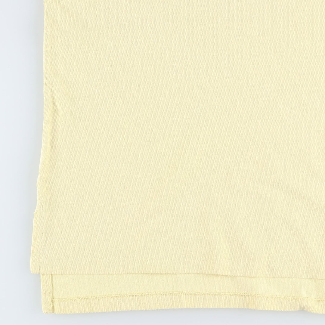Ralph Lauren POLO by Ralph Lauren CUSTOM FIT Big Pony Short Sleeve Polo Shirt Men's M size cotton yellow type Vintage Second Hand