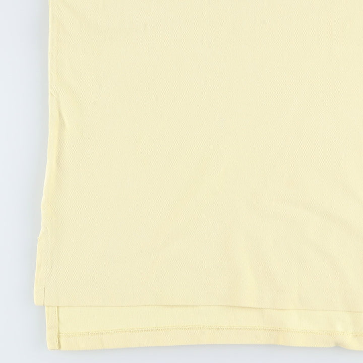 Ralph Lauren POLO by Ralph Lauren CUSTOM FIT Big Pony Short Sleeve Polo Shirt Men's M size cotton yellow type Vintage Second Hand
