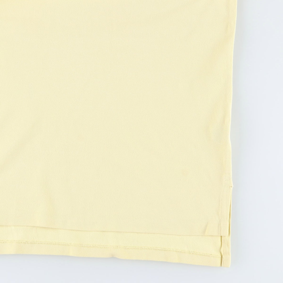 Ralph Lauren POLO by Ralph Lauren CUSTOM FIT Big Pony Short Sleeve Polo Shirt Men's M size cotton yellow type Vintage Second Hand