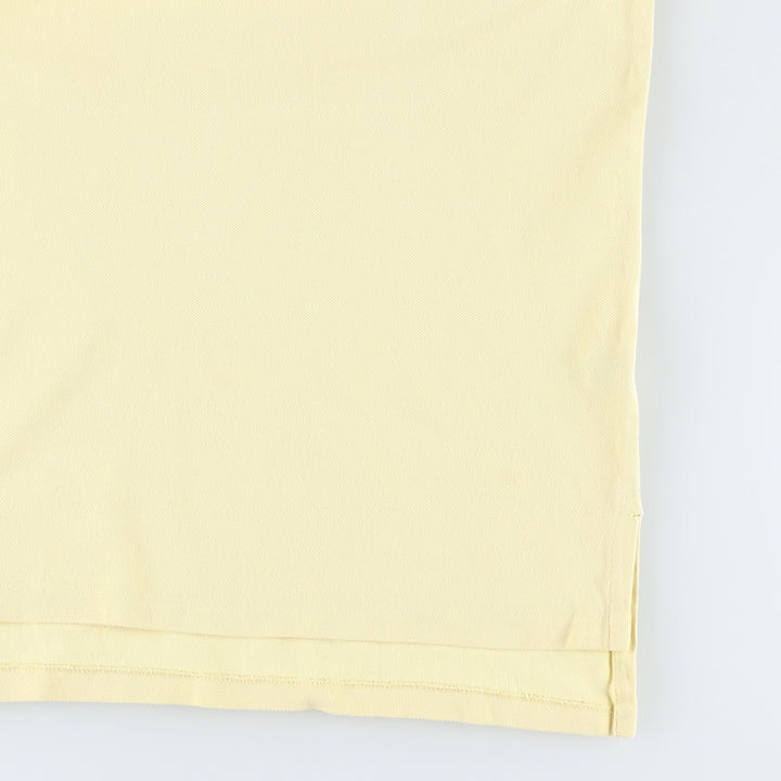 Ralph Lauren POLO by Ralph Lauren CUSTOM FIT Big Pony Short Sleeve Polo Shirt Men's M size cotton yellow type Vintage Second Hand