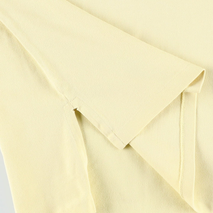 Ralph Lauren POLO by Ralph Lauren CUSTOM FIT Big Pony Short Sleeve Polo Shirt Men's M size cotton yellow type Vintage Second Hand