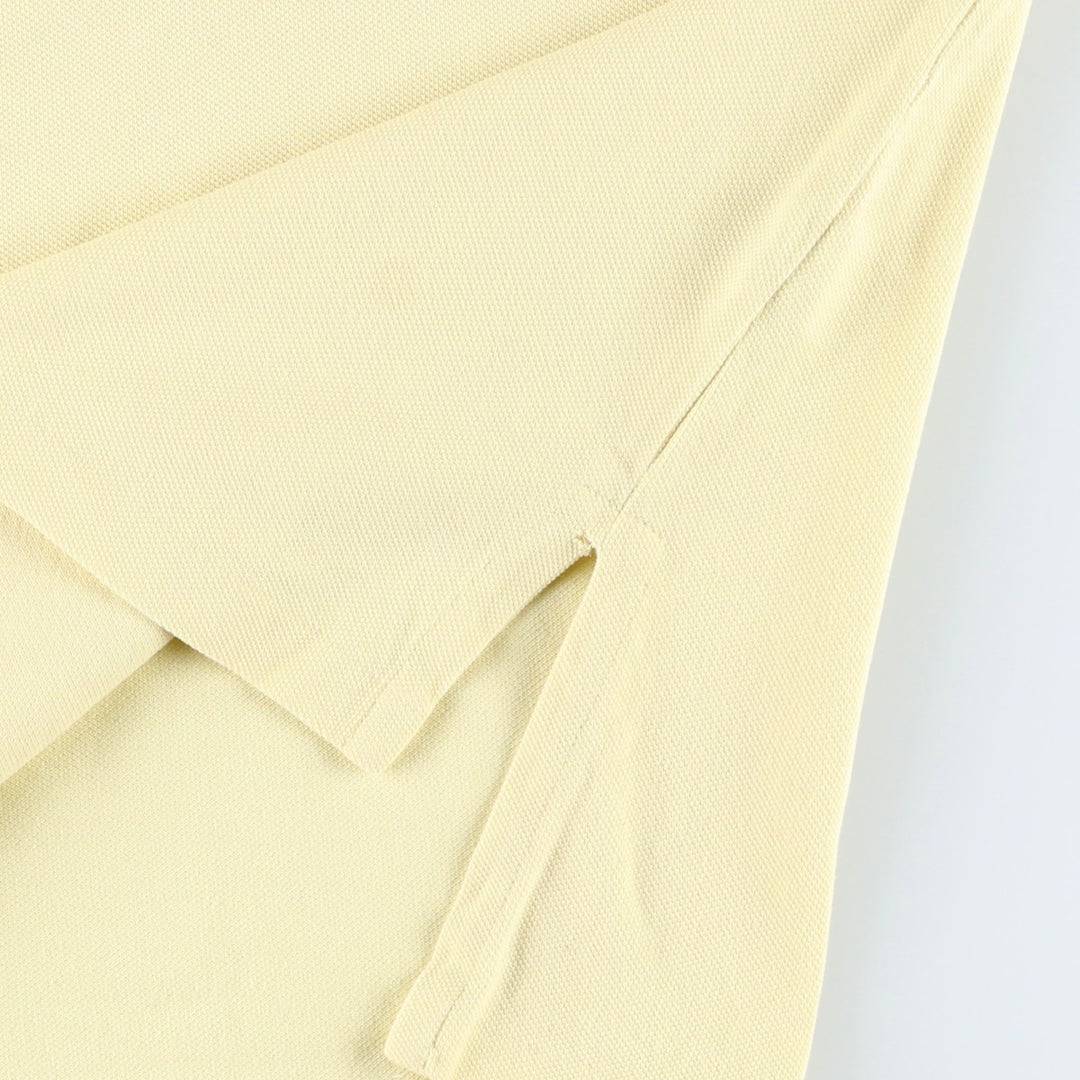 Ralph Lauren POLO by Ralph Lauren CUSTOM FIT Big Pony Short Sleeve Polo Shirt Men's M size cotton yellow type Vintage Second Hand