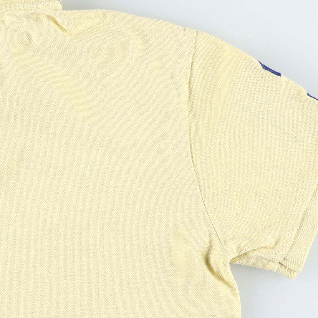 Ralph Lauren POLO by Ralph Lauren CUSTOM FIT Big Pony Short Sleeve Polo Shirt Men's M size cotton yellow type Vintage Second Hand