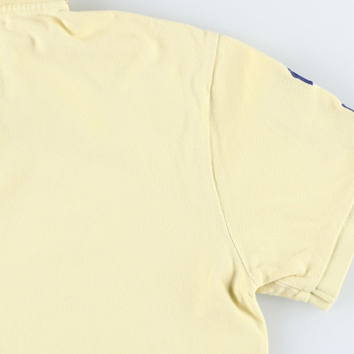 Ralph Lauren POLO by Ralph Lauren CUSTOM FIT Big Pony Short Sleeve Polo Shirt Men's M size cotton yellow type Vintage Second Hand