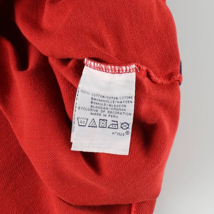 Ralph Lauren POLO by Ralph Lauren CUSTOM FIT Big Pony Short Sleeve Polo Shirt Men's L size cotton red type reddish brown Vintage Second Hand
