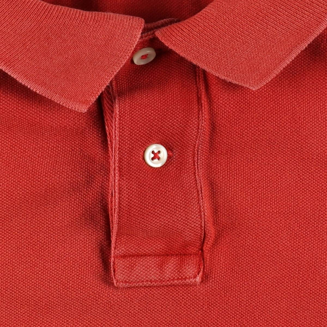Ralph Lauren POLO by Ralph Lauren CUSTOM FIT Big Pony Short Sleeve Polo Shirt Men's L size cotton red type reddish brown Vintage Second Hand