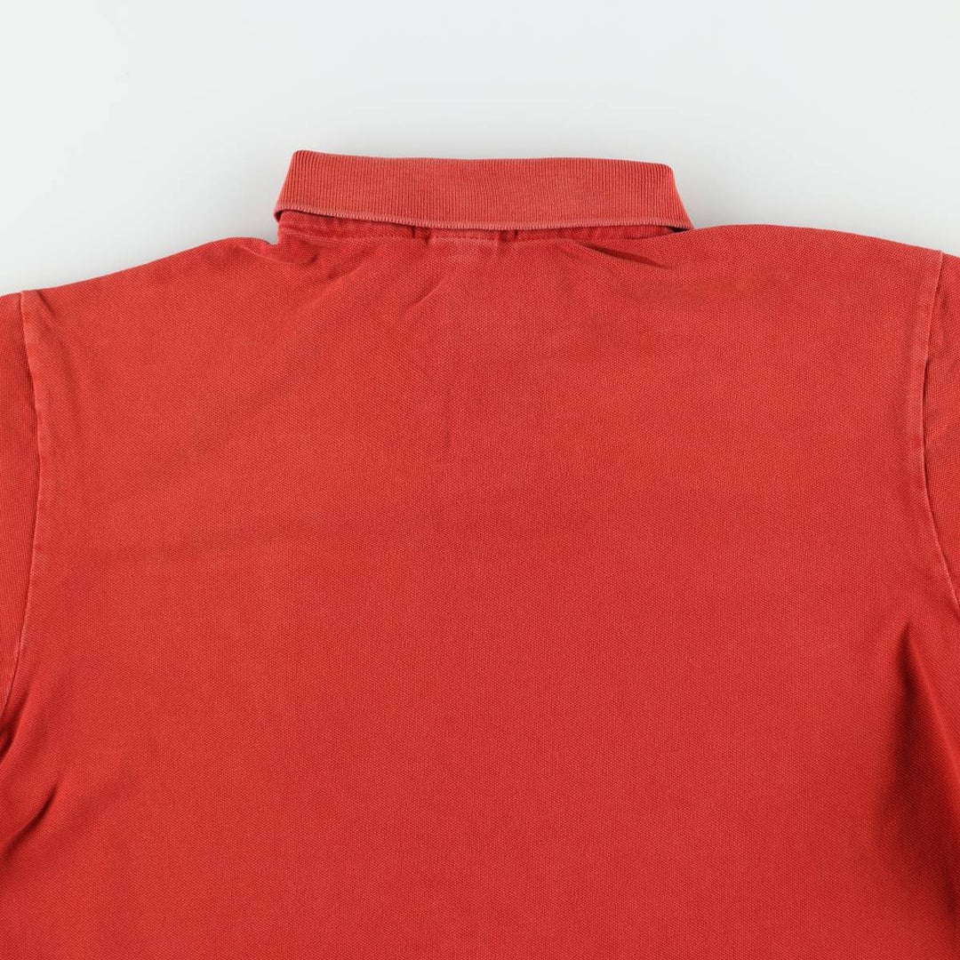 Ralph Lauren POLO by Ralph Lauren CUSTOM FIT Big Pony Short Sleeve Polo Shirt Men's L size cotton red type reddish brown Vintage Second Hand