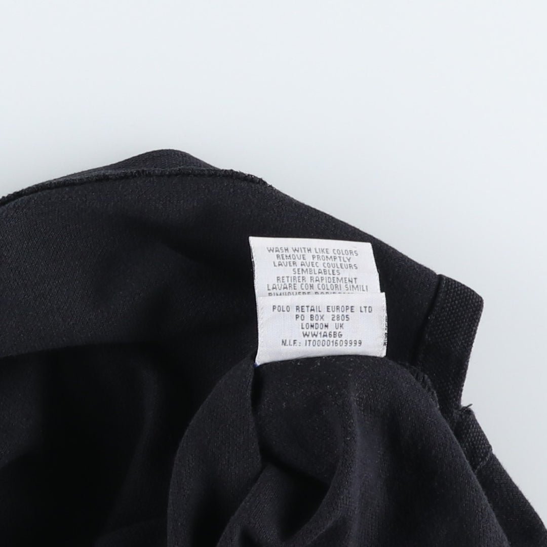 Ralph Lauren POLO by Ralph Lauren CUSTOM FIT Big Pony Short Sleeve Polo Shirt Men's XL cotton black type Vintage Second Hand