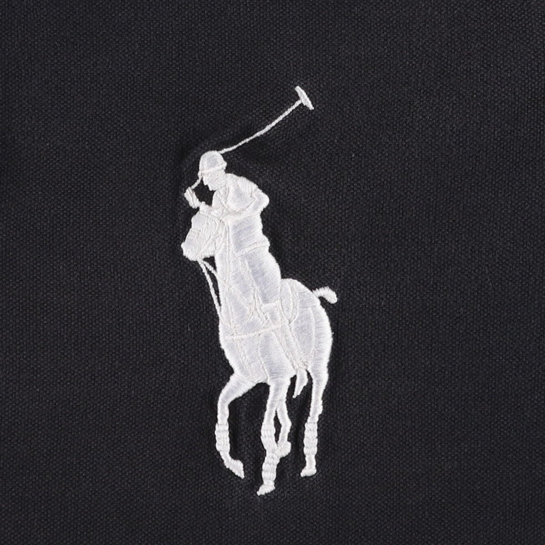 Ralph Lauren POLO by Ralph Lauren CUSTOM FIT Big Pony Short Sleeve Polo Shirt Men's XL cotton black type Vintage Second Hand