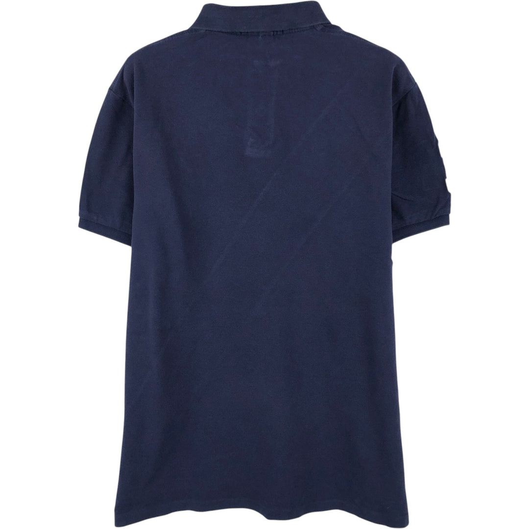 Ralph Lauren POLO by Ralph Lauren CUSTOM FIT Big Pony Short Sleeve Polo Shirt Men's L size cotton navy blue type Vintage Second Hand