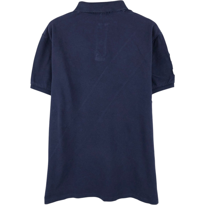 Ralph Lauren POLO by Ralph Lauren CUSTOM FIT Big Pony Short Sleeve Polo Shirt Men's L size cotton navy blue type Vintage Second Hand