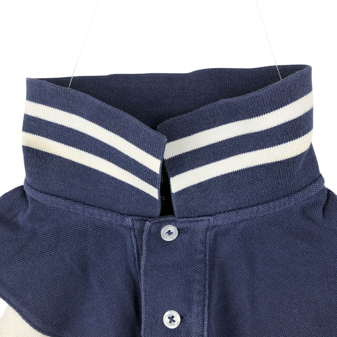 Ralph Lauren POLO by Ralph Lauren CUSTOM FIT Big Pony Short Sleeve Polo Shirt Men's L size cotton navy blue type Vintage Second Hand