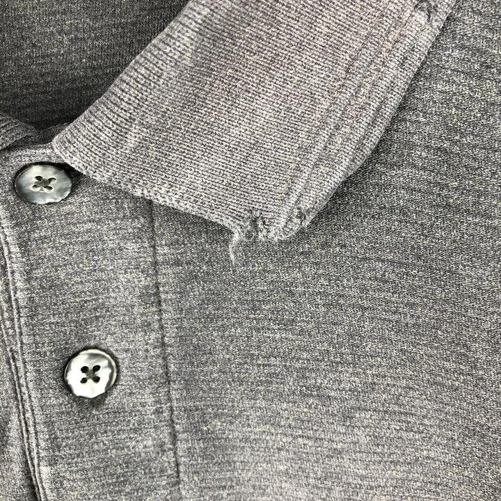 Harley-Davidson Short-Sleeve Polo Shirt, Men's Size XXL (approx.) cotton Charcoal Vintage Second Hand
