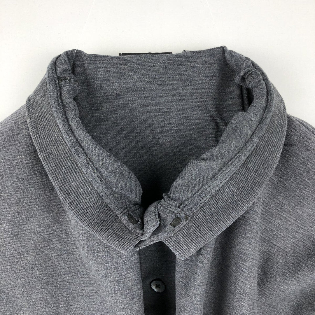 Harley-Davidson Short-Sleeve Polo Shirt, Men's Size XXL (approx.) cotton Charcoal Vintage Second Hand