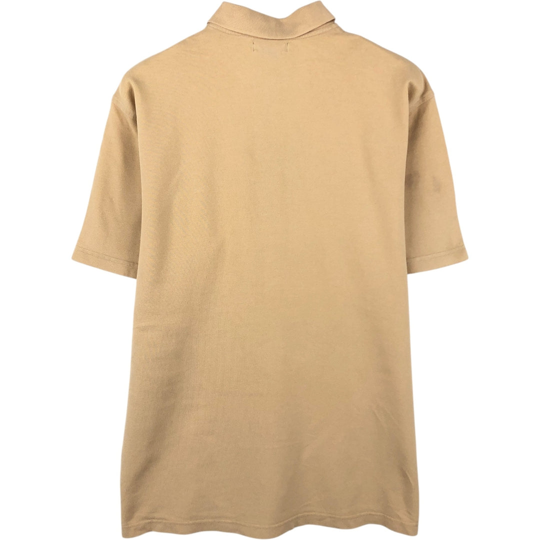 Burberry's LONDON short-sleeved polo shirt, men's size L unclear Beige type Vintage Second Hand