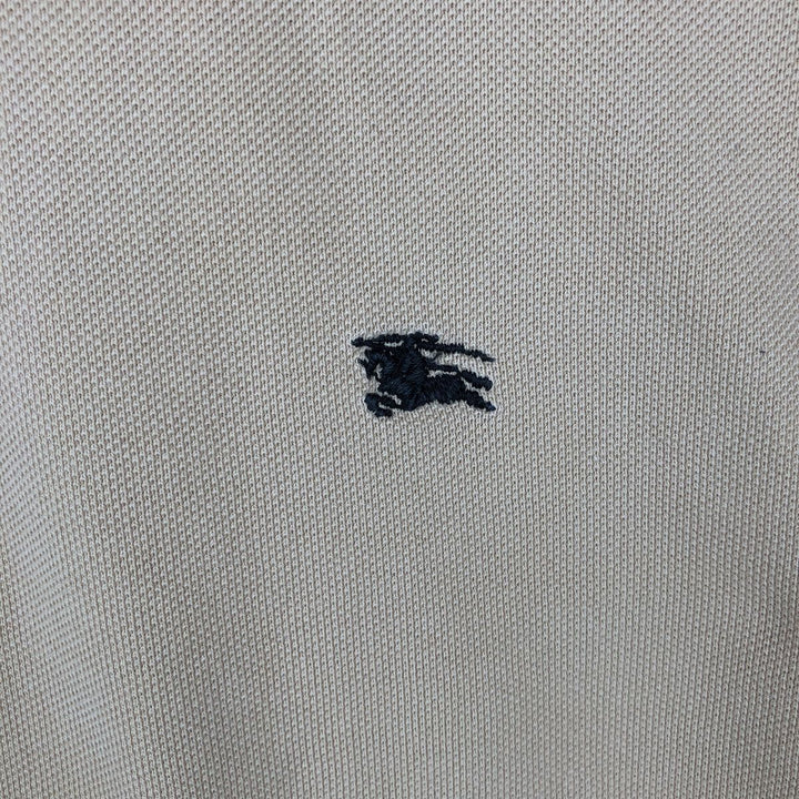 Burberry's LONDON short-sleeved polo shirt, men's size L unclear Beige type Vintage Second Hand