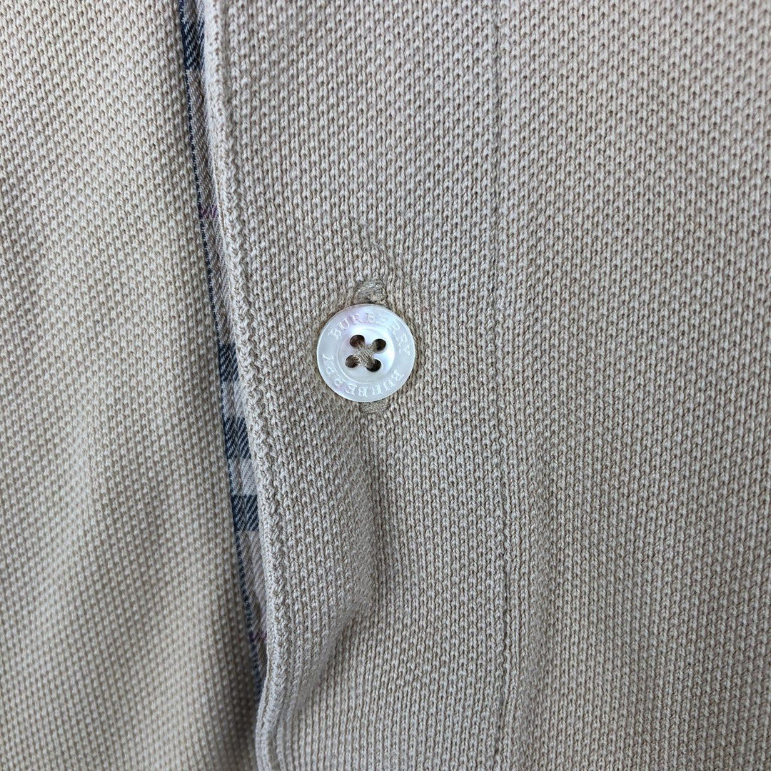 Burberry's LONDON short-sleeved polo shirt, men's size L unclear Beige type Vintage Second Hand