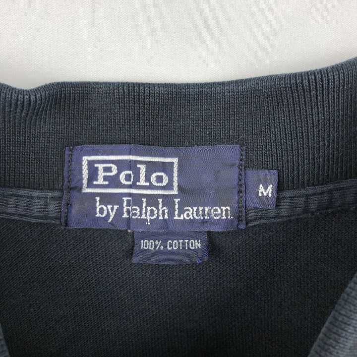 Ralph Lauren POLO by Ralph Lauren Big Pony Short Sleeve Polo Shirt Men's M cotton black type Vintage Second Hand
