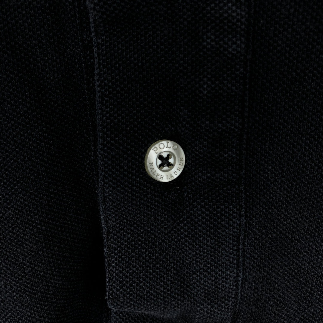 Ralph Lauren POLO by Ralph Lauren Big Pony Short Sleeve Polo Shirt Men's M cotton black type Vintage Second Hand