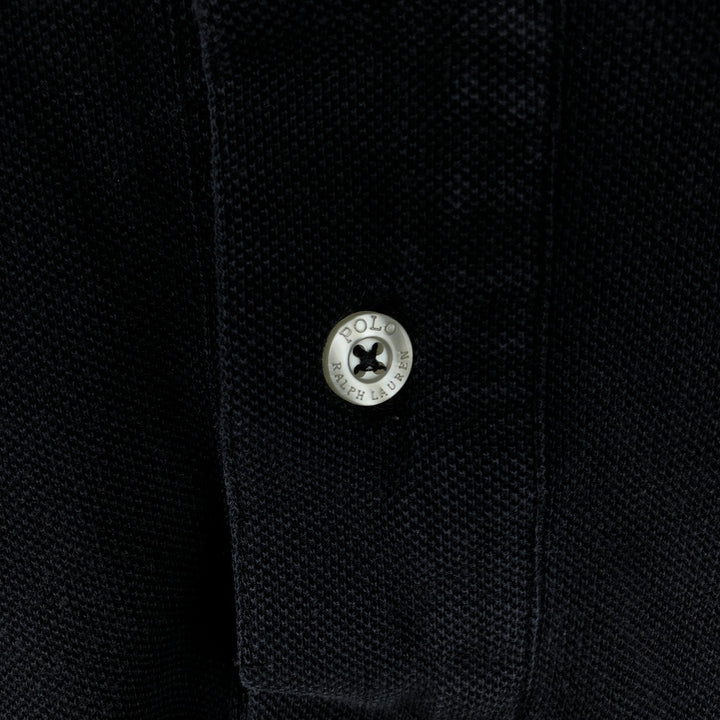 Ralph Lauren POLO by Ralph Lauren Big Pony Short Sleeve Polo Shirt Men's M cotton black type Vintage Second Hand
