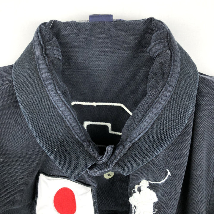 Ralph Lauren POLO by Ralph Lauren Big Pony Short Sleeve Polo Shirt Men's M cotton black type Vintage Second Hand