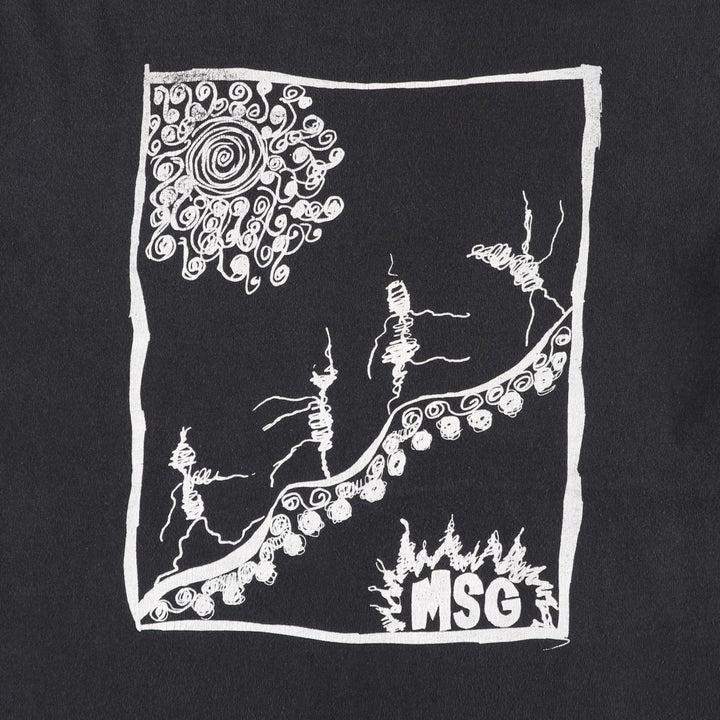 90'S Fruit of the Loom printed T-shirt, made in the USA, men's size L, vintage cotton black type Vintage Second Hand