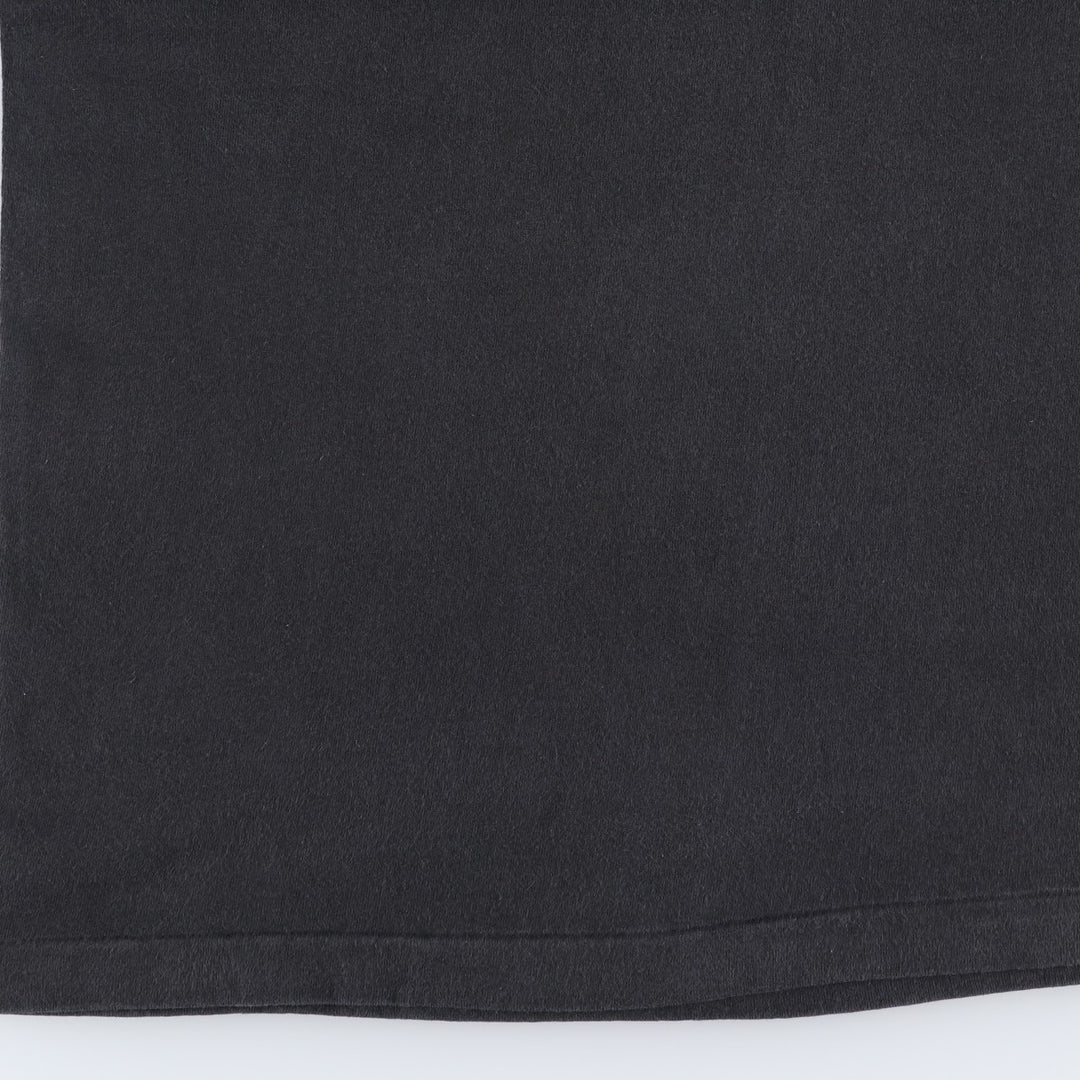 90'S Fruit of the Loom printed T-shirt, made in the USA, men's size L, vintage cotton black type Vintage Second Hand