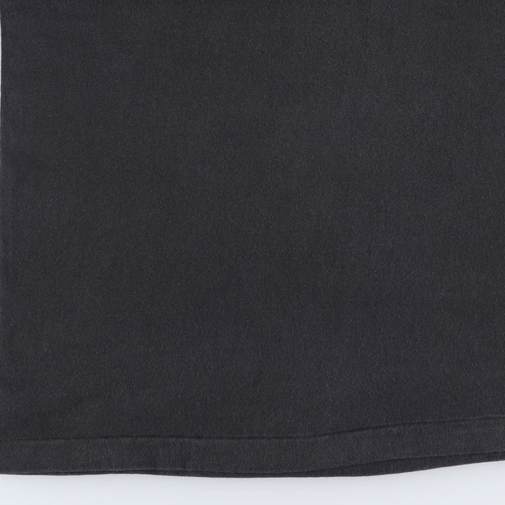 90'S Fruit of the Loom printed T-shirt, made in the USA, men's size L, vintage cotton black type Vintage Second Hand