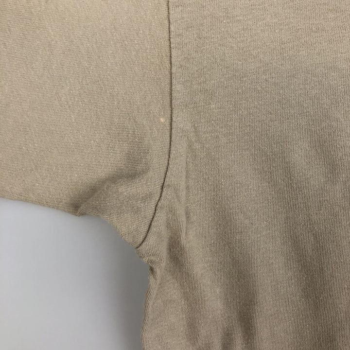 90'S Hanes BEEFY-T Floral Print T-Shirt Made in USA Men's XL Vintage cotton Beige type Vintage Second Hand