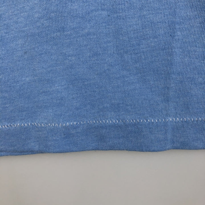 SPORTSWEAR Printed T-Shirt, Made in USA, Men's Size M cotton Blue type light blue Vintage Second Hand